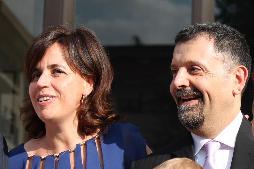 Nella foto, Cristina e Livio