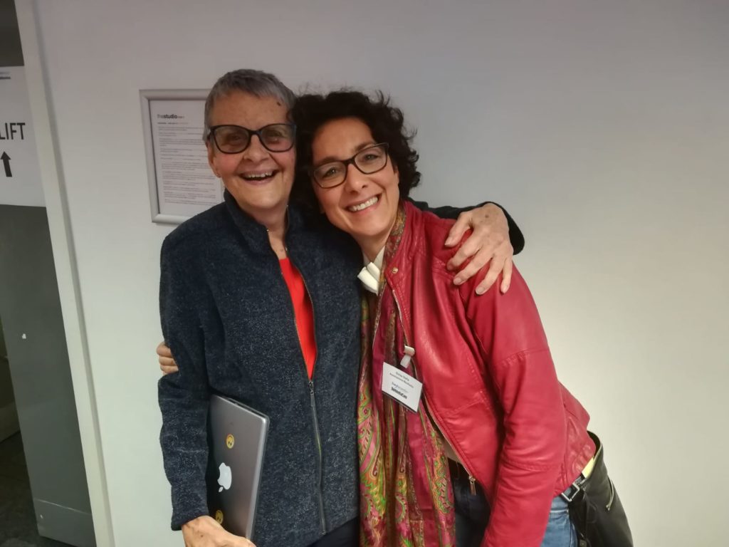 Io e Wendy Mitchell a Birmingham