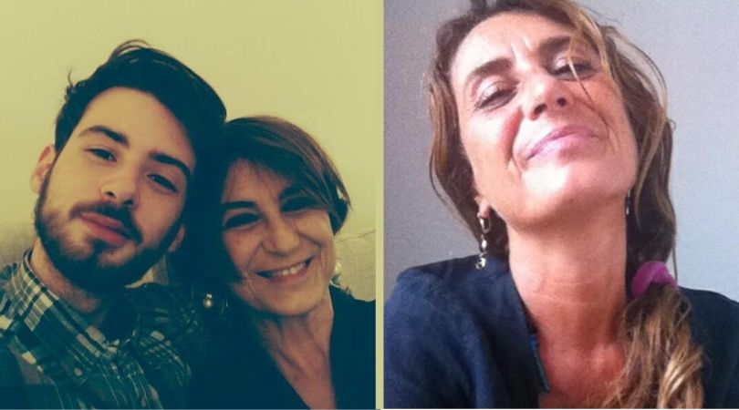 Foto di Daniele e sua mamma Gabriella colpita da demenza frontotemporale con SLA